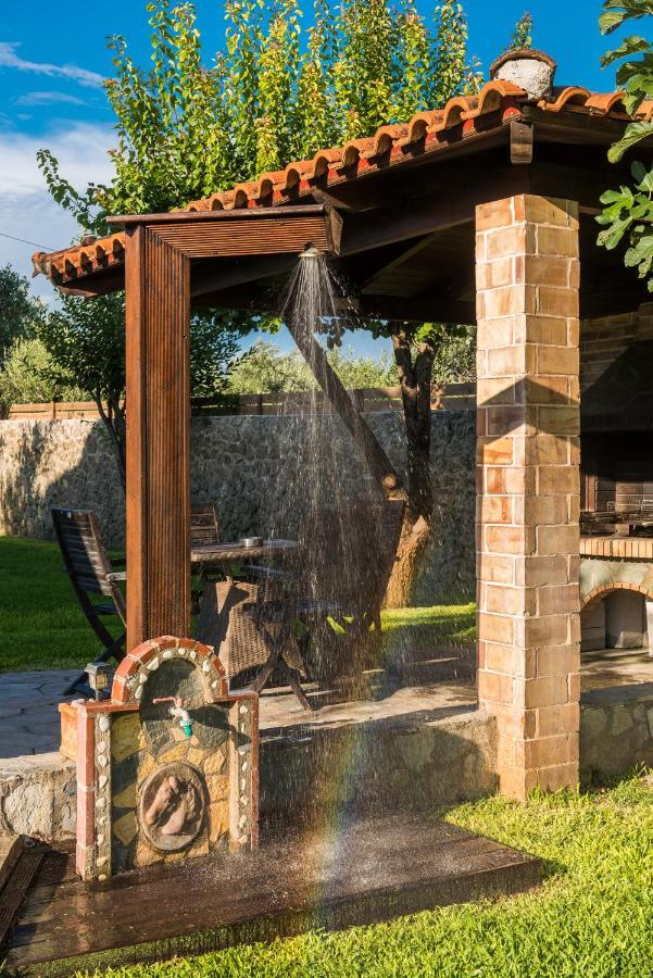 Villa Maxim With Private Pool & Tennis Court Halikounas Dış mekan fotoğraf