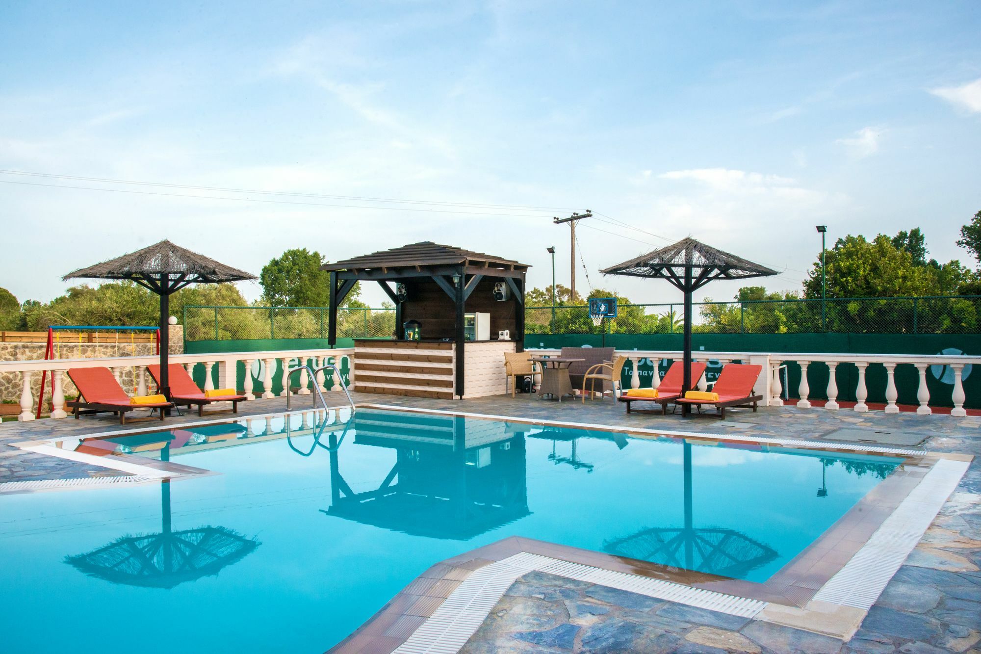Villa Maxim With Private Pool & Tennis Court Halikounas Dış mekan fotoğraf